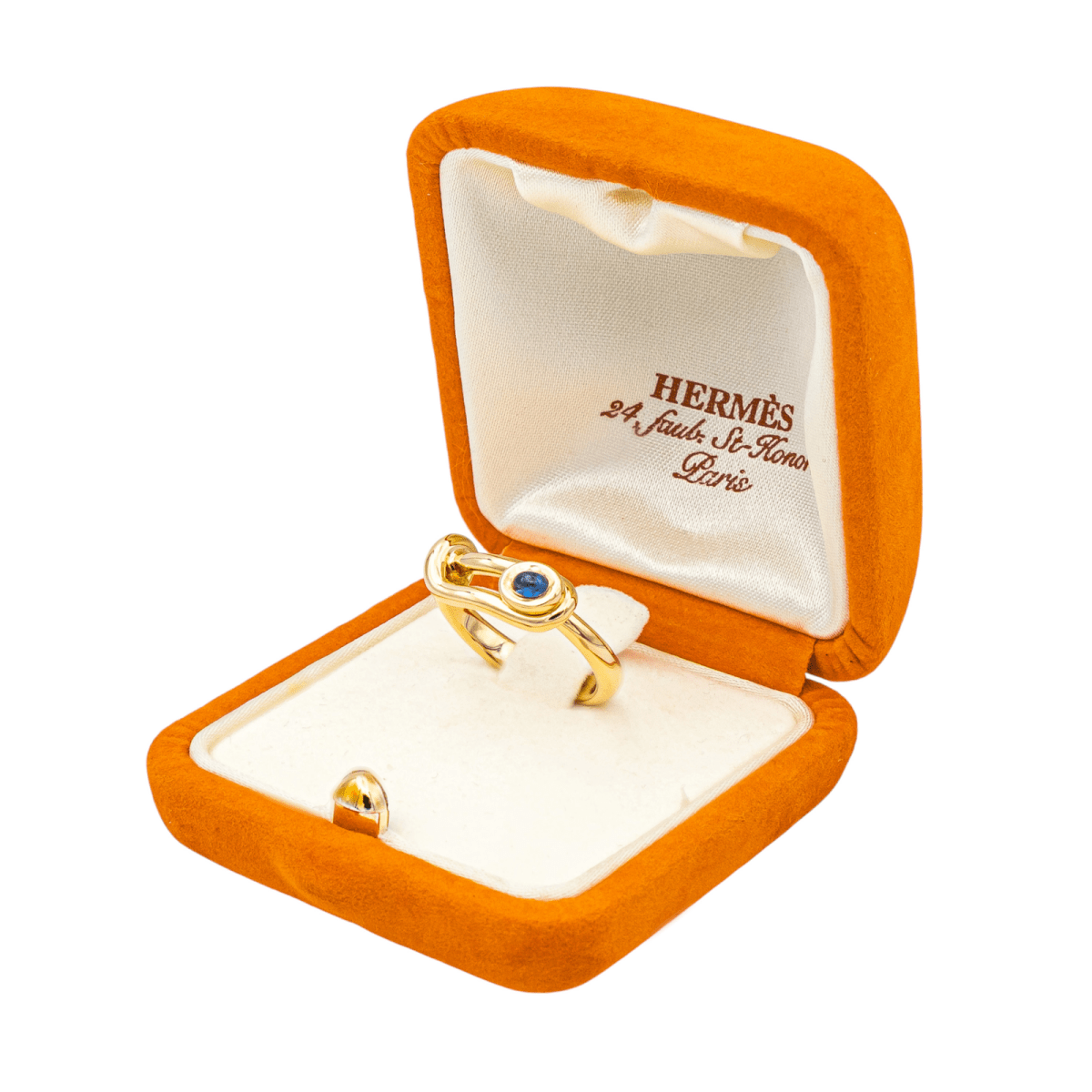 Hermès Bague Or jaune Saphir - Maison Eloe