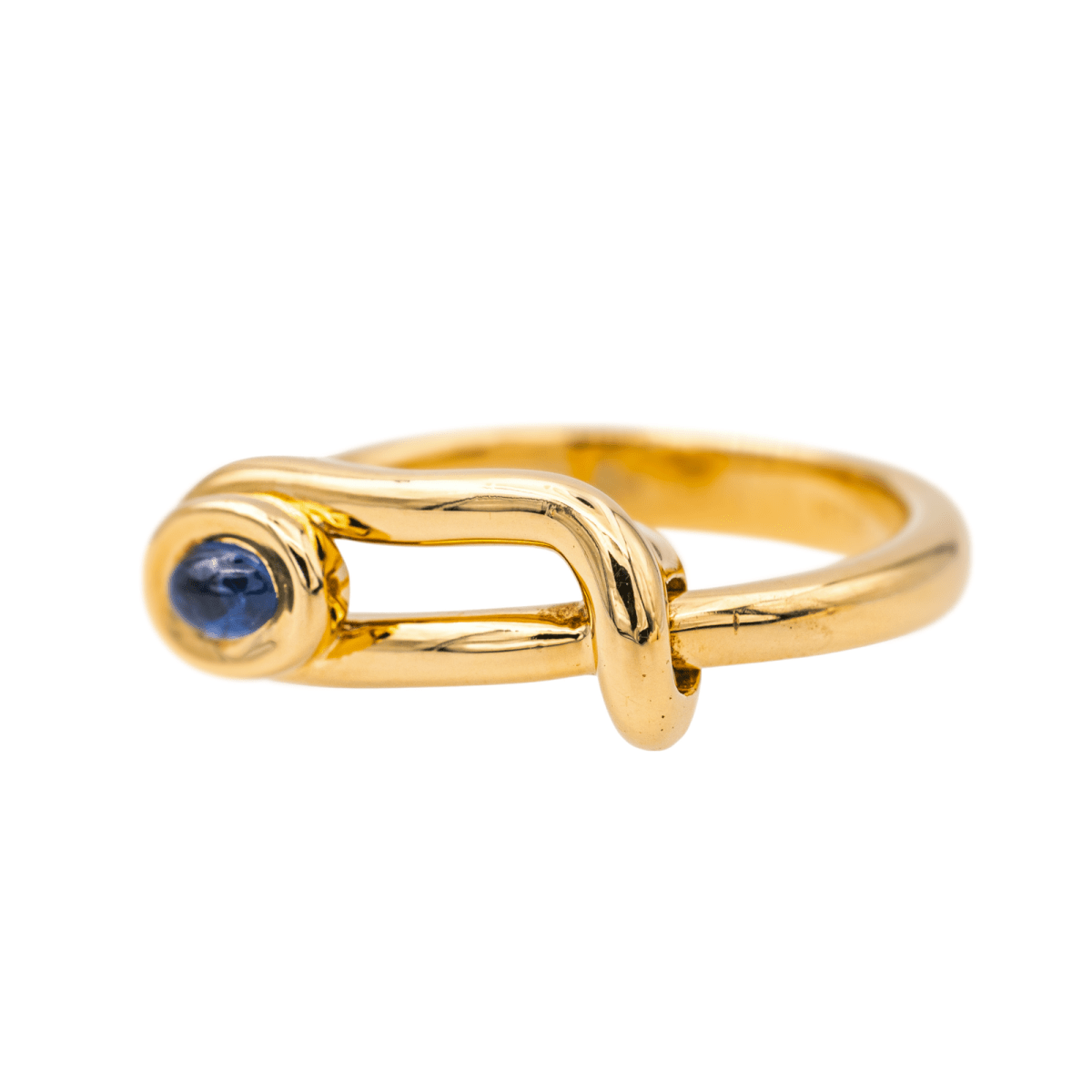 Hermès Bague Or jaune Saphir - Maison Eloe