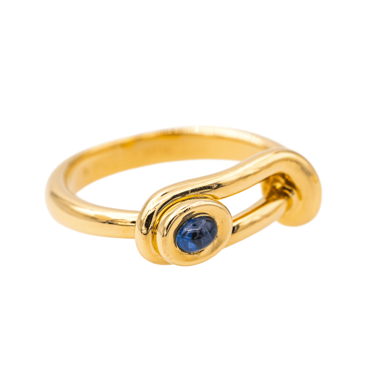 Hermès Bague Or jaune Saphir - Maison Eloe