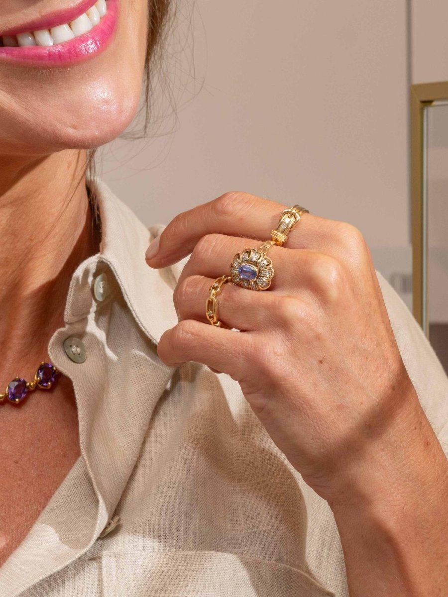 Hermès Bague Or jaune Diamant - Maison Eloe