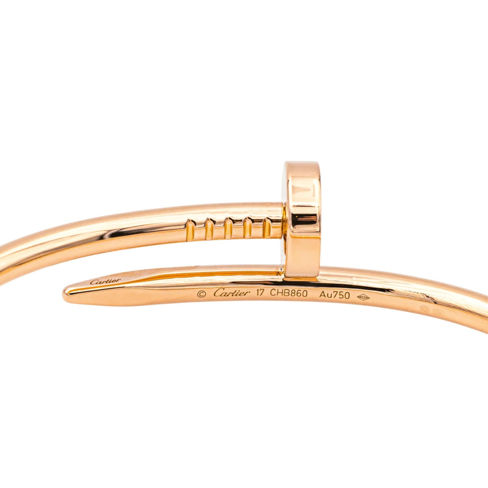 Cartier Bracelet Jonc Juste un clou Or rose