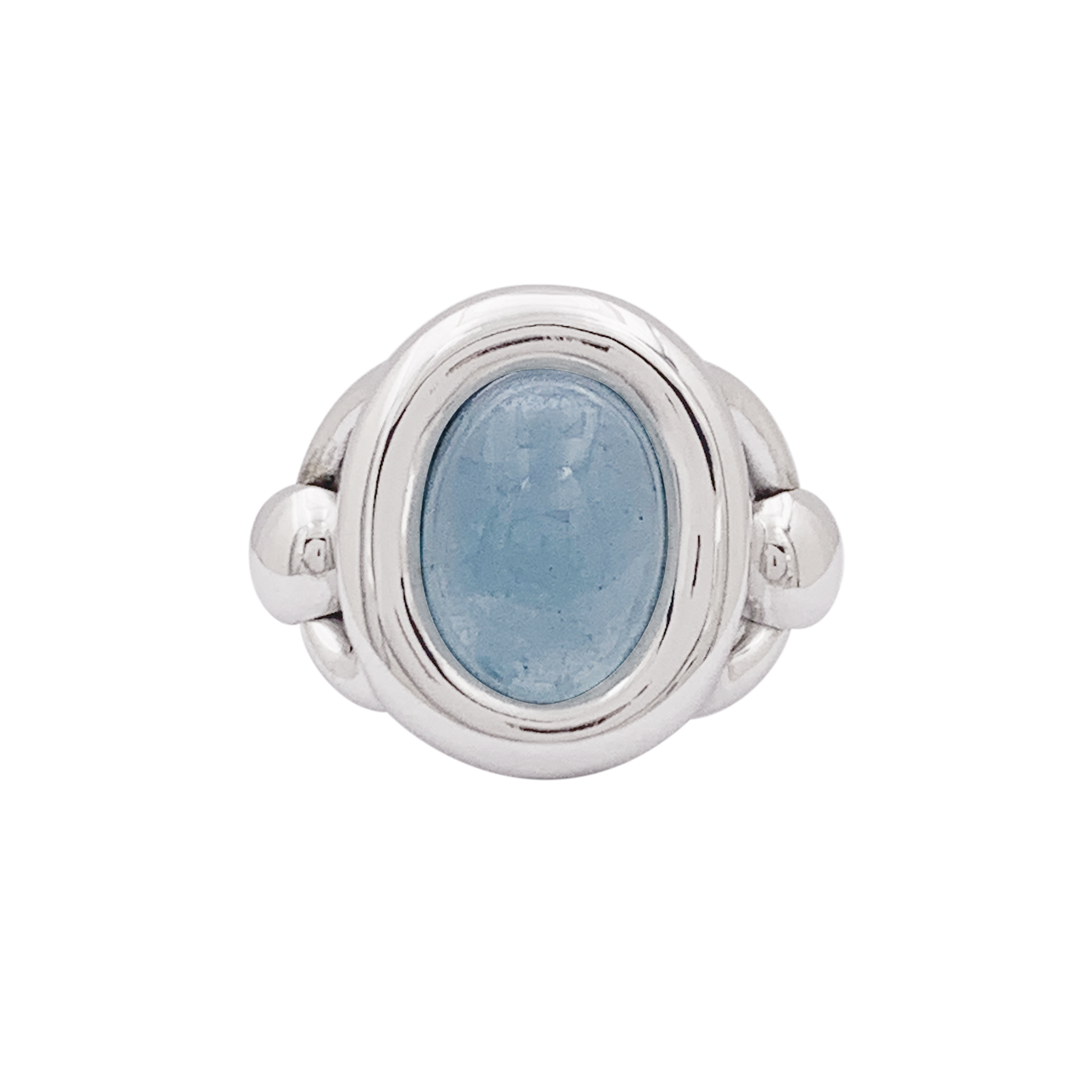 Bague Poiray, aigue-marine et or blanc