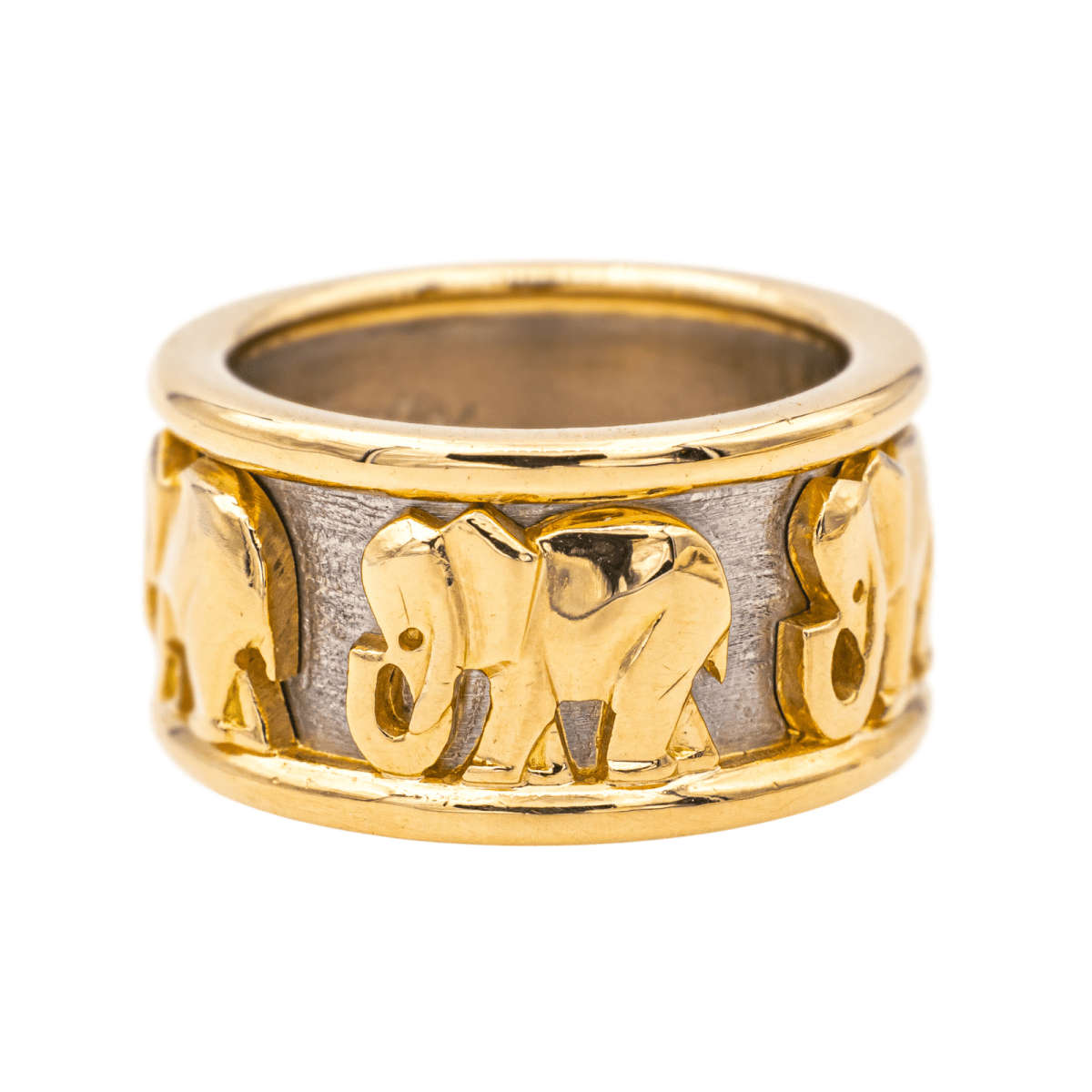 Cartier Bague Eléphant Or jaune, Or blanc - Maison Eloe
