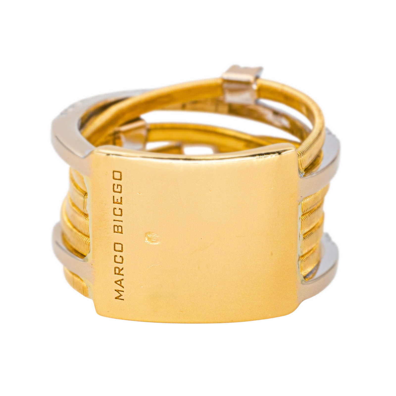 Bague Bandeau Or jaune Diamant