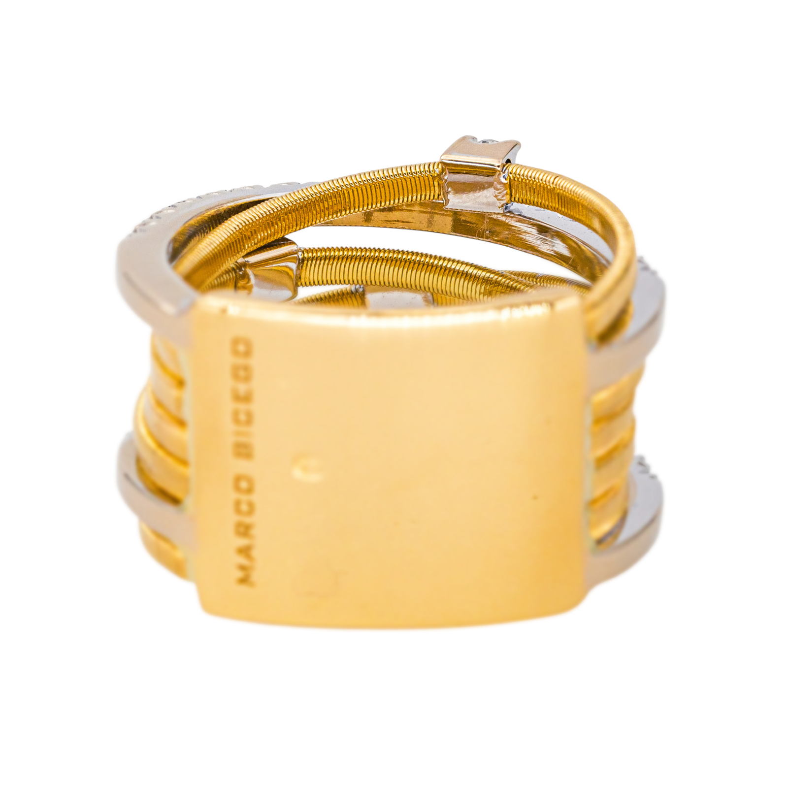 Bague Bandeau Or jaune Diamant