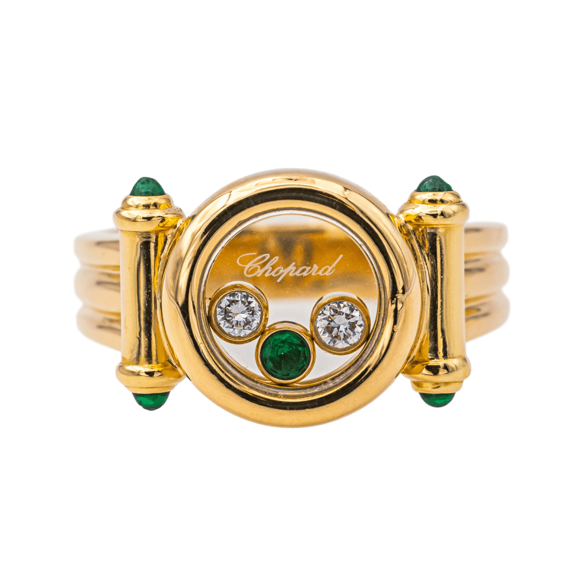 Chopard Bague Happy Diamonds Or jaune Diamant - Maison Eloe