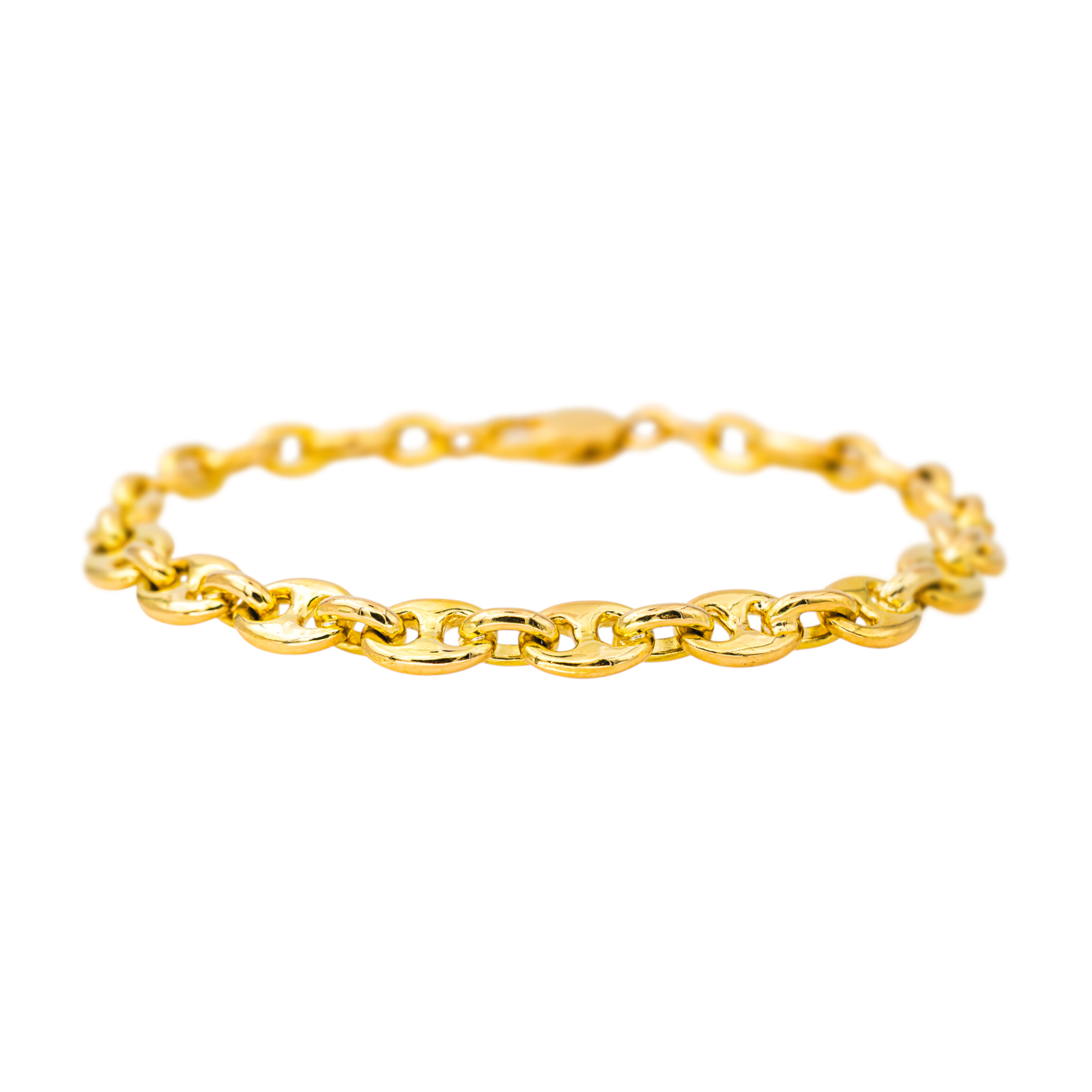 Fred Bracelet Maille grain de café Or jaune