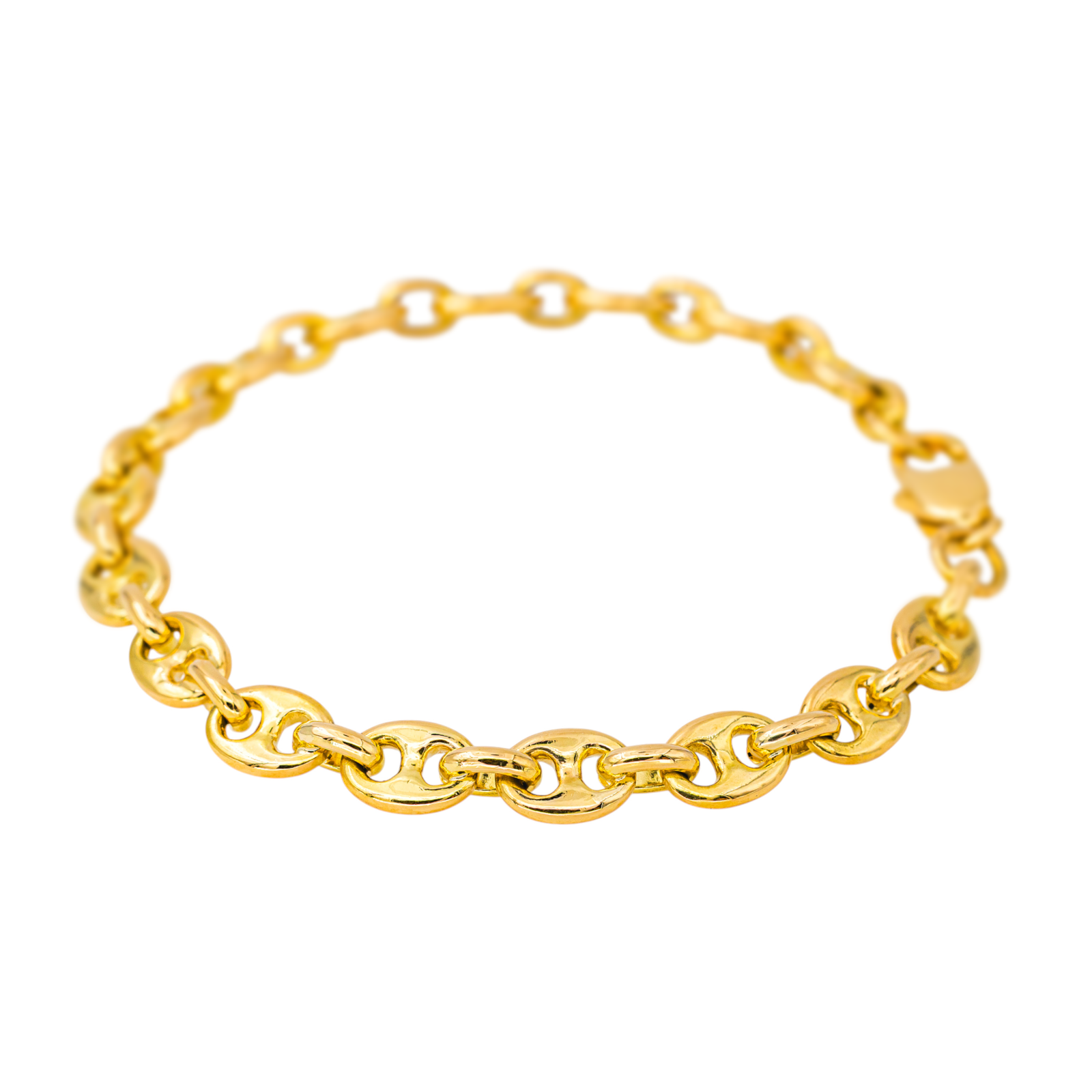 Fred Bracelet Maille grain de café Or jaune