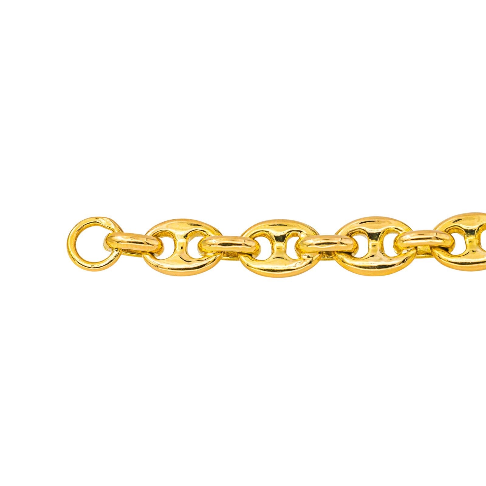 Fred Bracelet Maille grain de café Or jaune