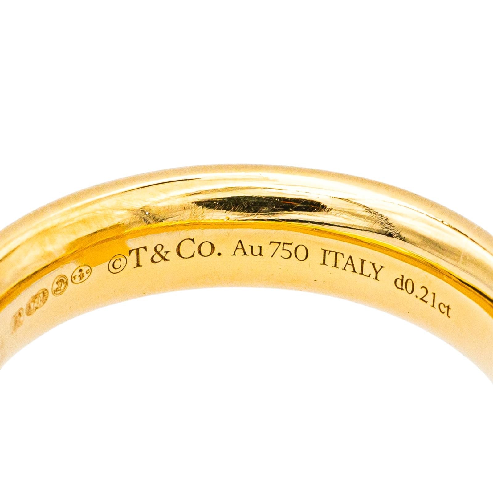 Tiffany & Co Bague T Or jaune Diamant