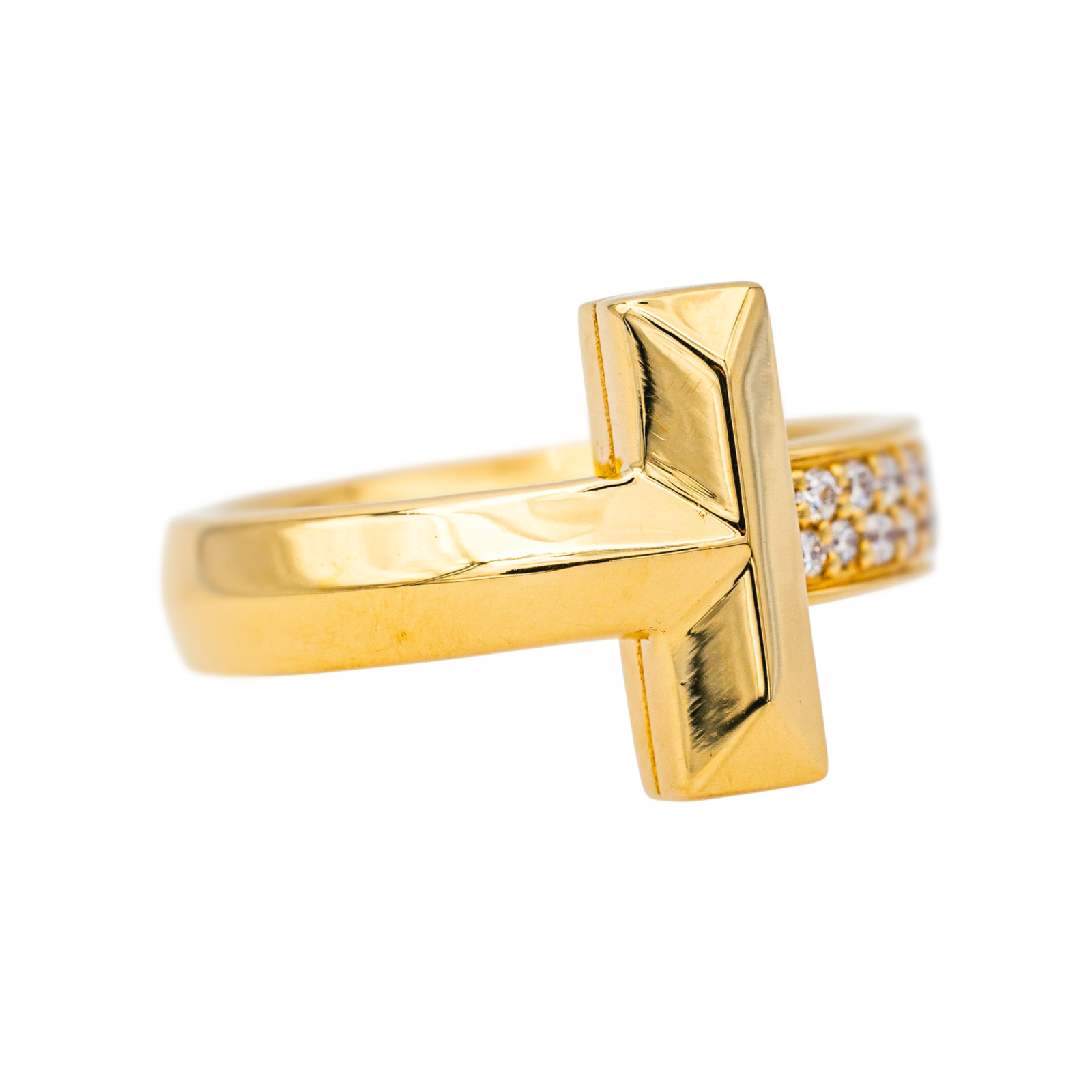 Tiffany & Co Bague T Or jaune Diamant