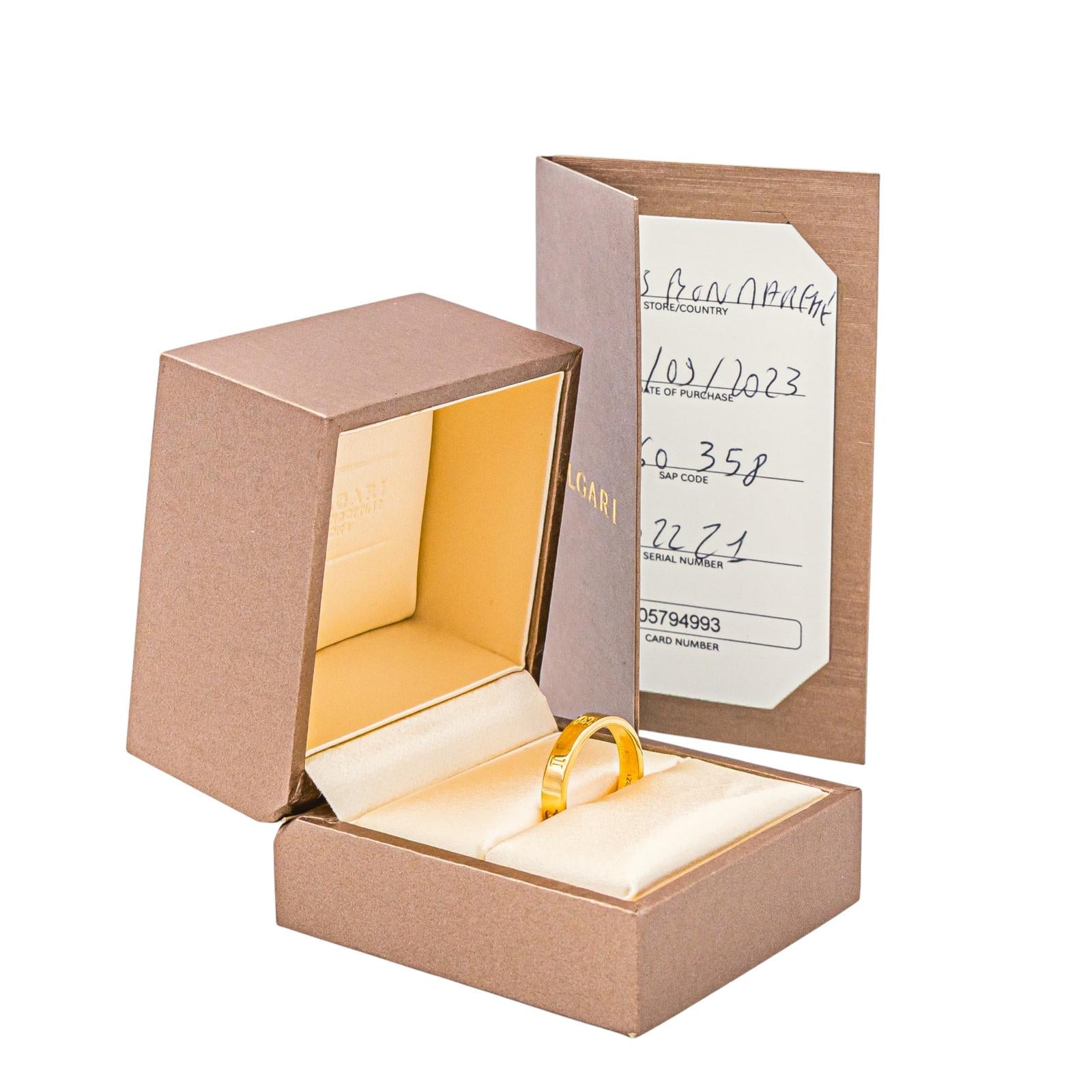 Bulgari Bague B.Zero1 Or jaune