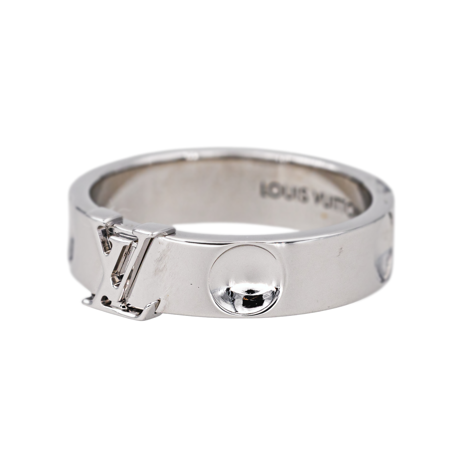 Louis Vuitton Bague Empreinte Or blanc