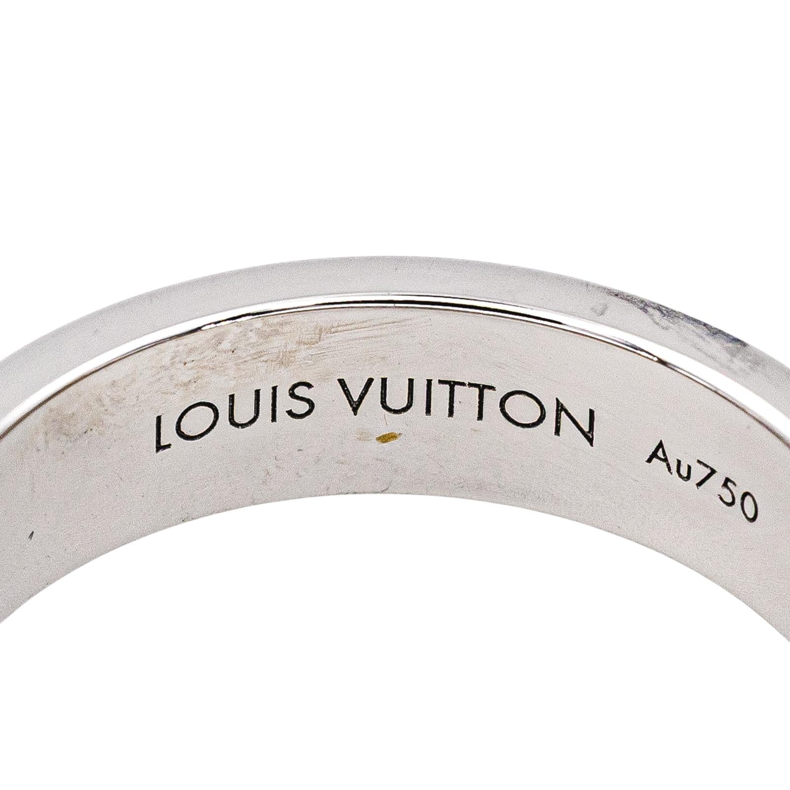 Louis Vuitton Bague Empreinte Or blanc