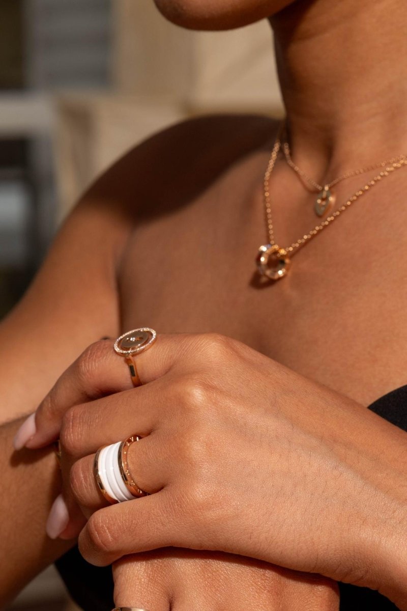 Messika Bague Lucky Move Or rose Diamant - Maison Eloe