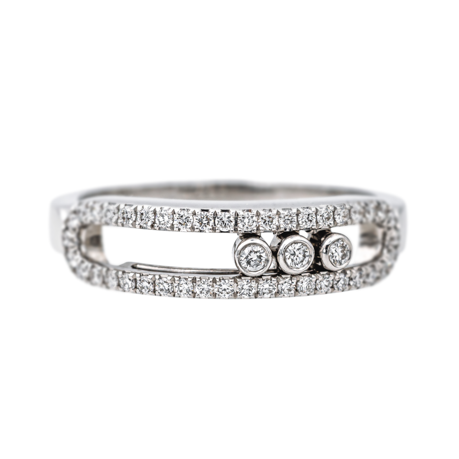 Messika Bague Baby Move Or blanc Diamant