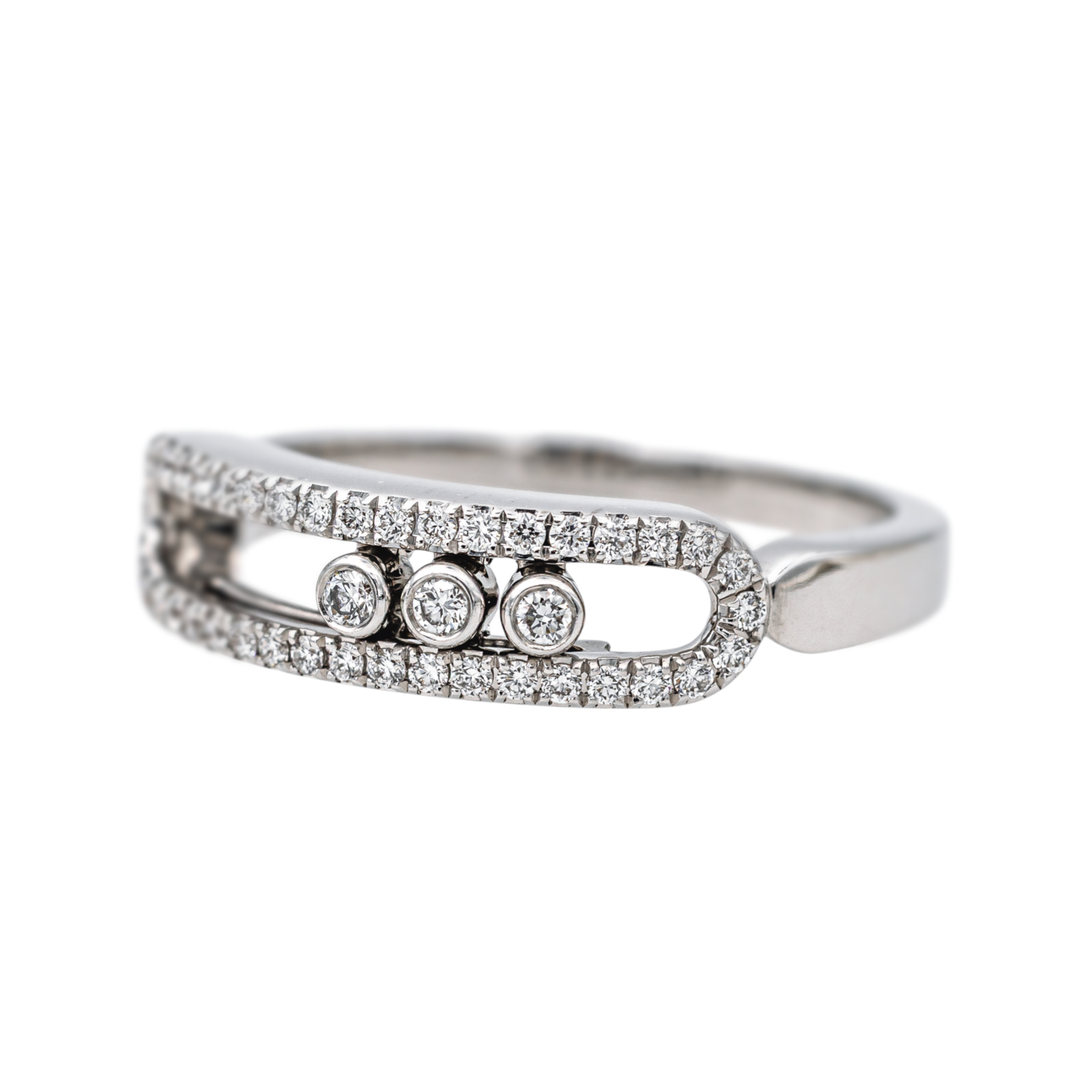 Messika Bague Baby Move Or blanc Diamant