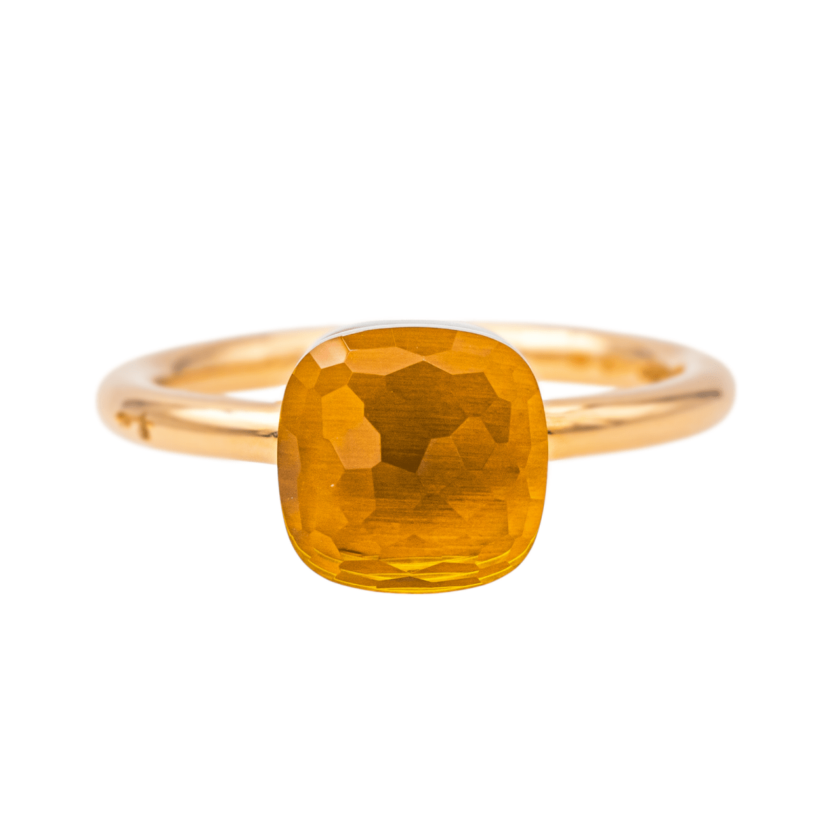 Pomellato Bague Nudo Or rose Citrine - Maison Eloe