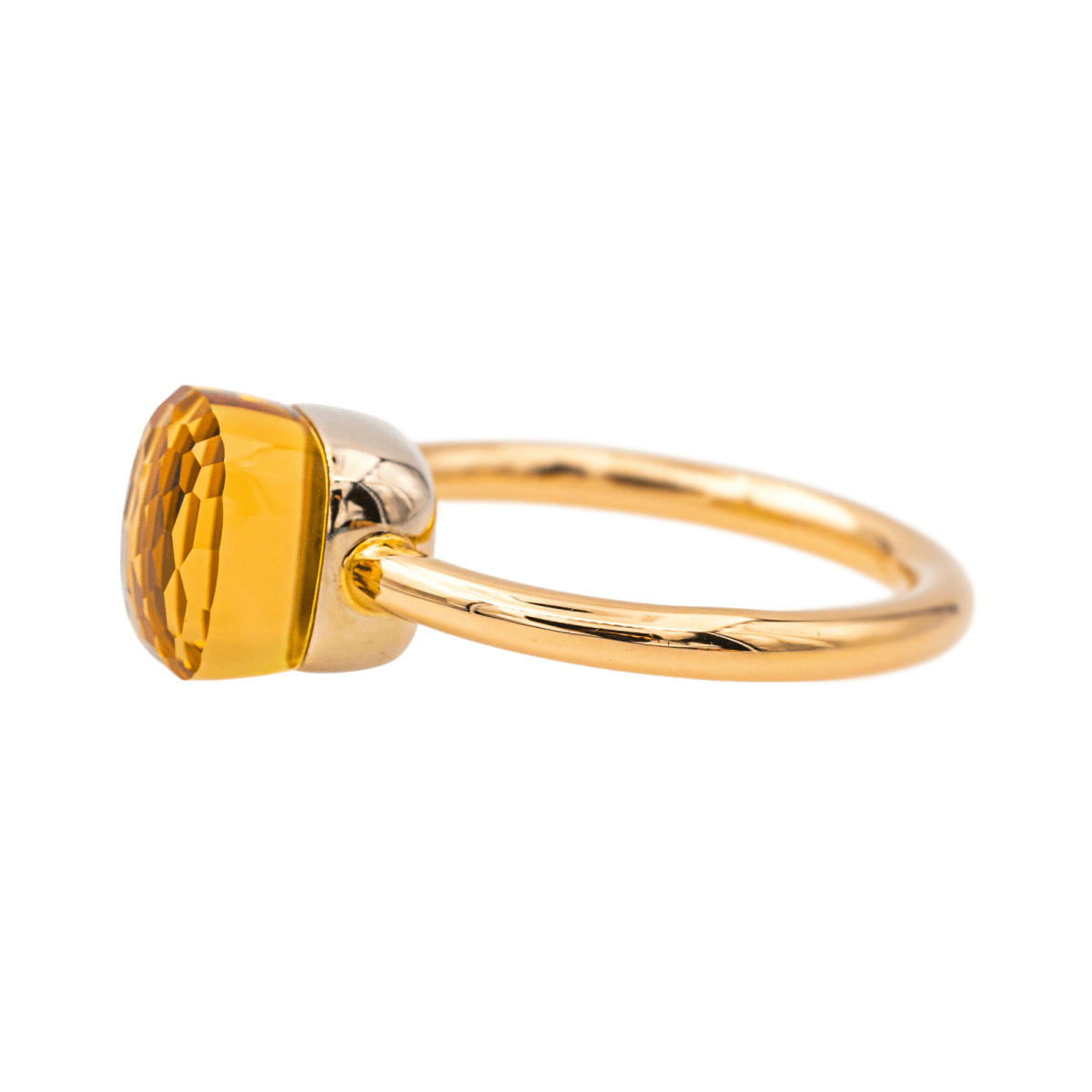 Pomellato Bague Nudo Or rose Citrine - Maison Eloe