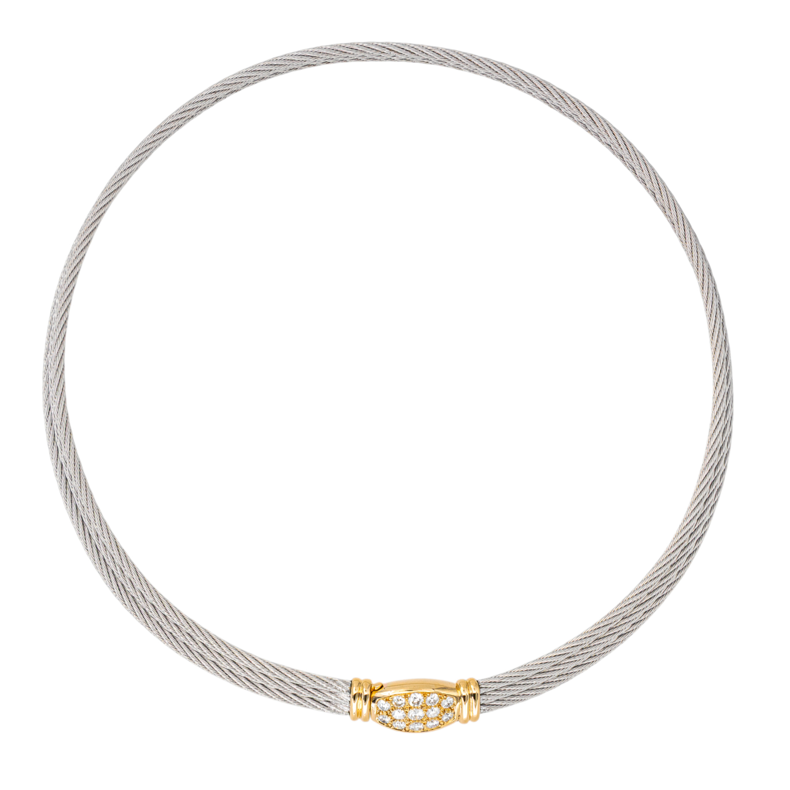 Fred Collier Force 10 Or jaune , Acier Diamant