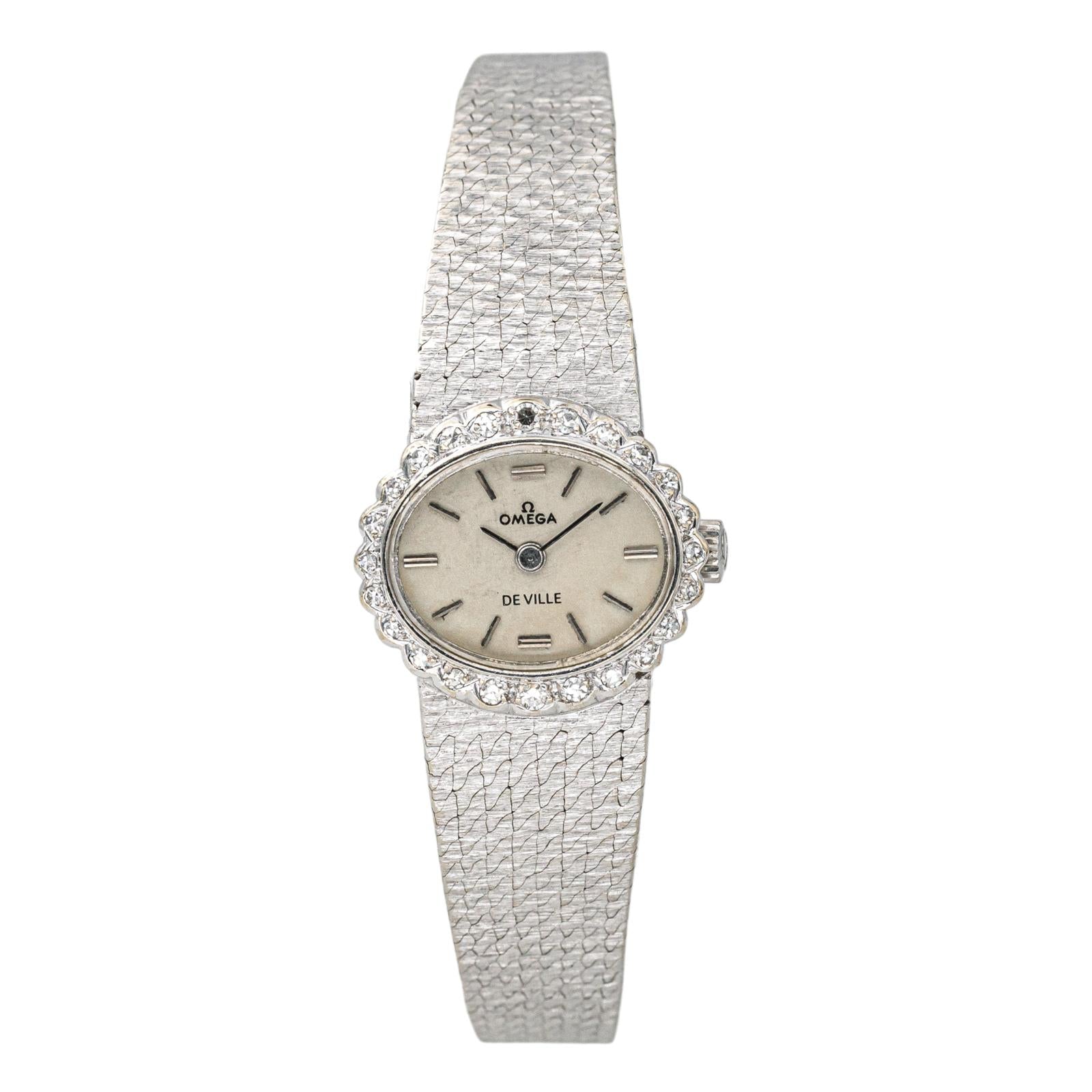 Omega Montre De Ville Or blanc Diamant