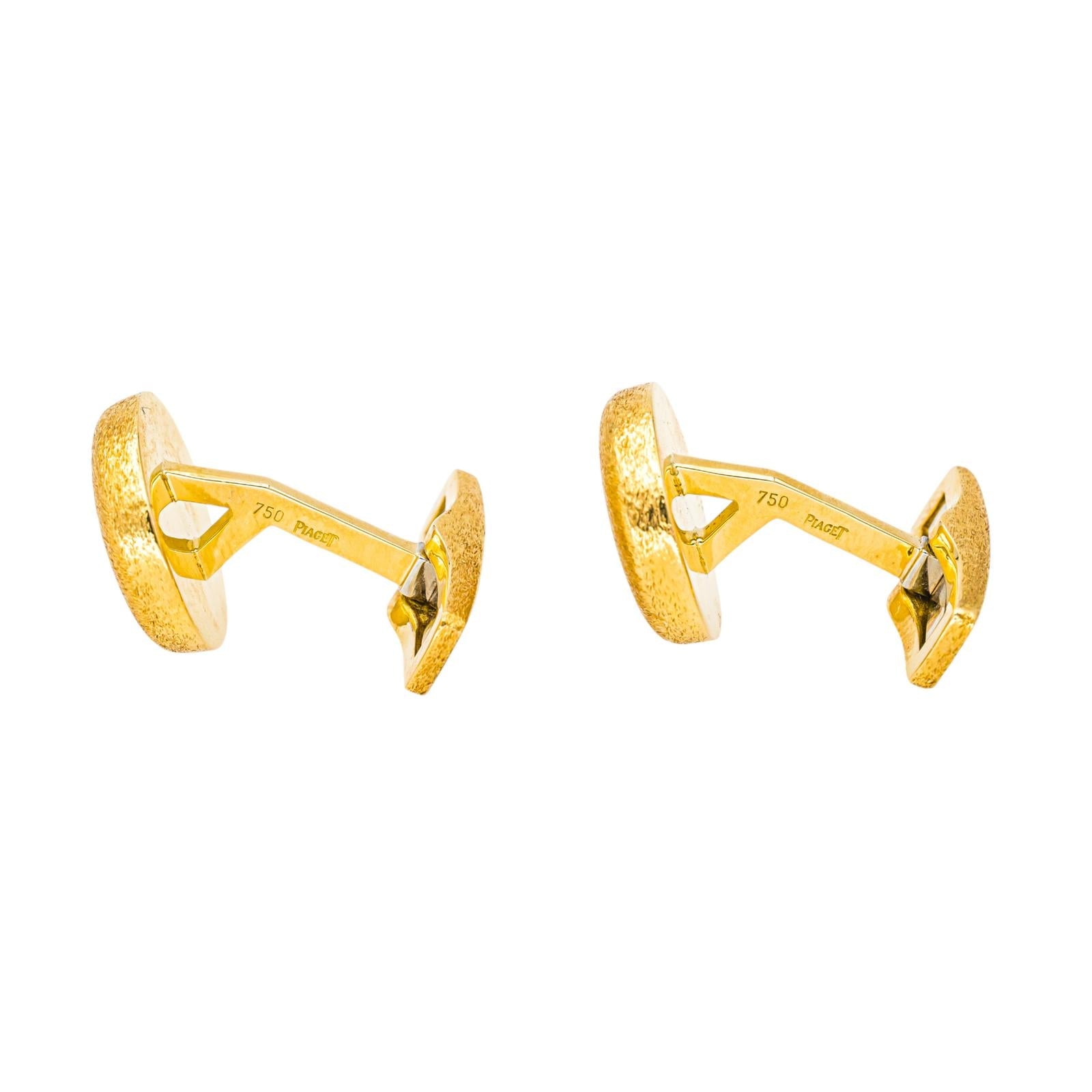 Piaget Boutons de manchette Or jaune