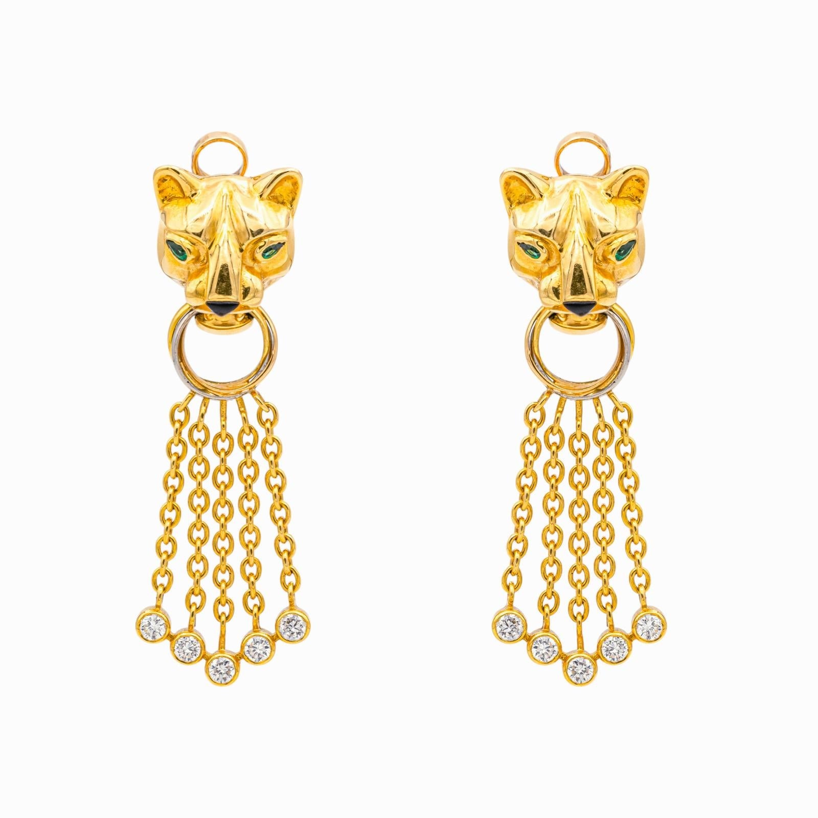 Cartier Boucles d'oreilles Sierra Or jaune Diamant