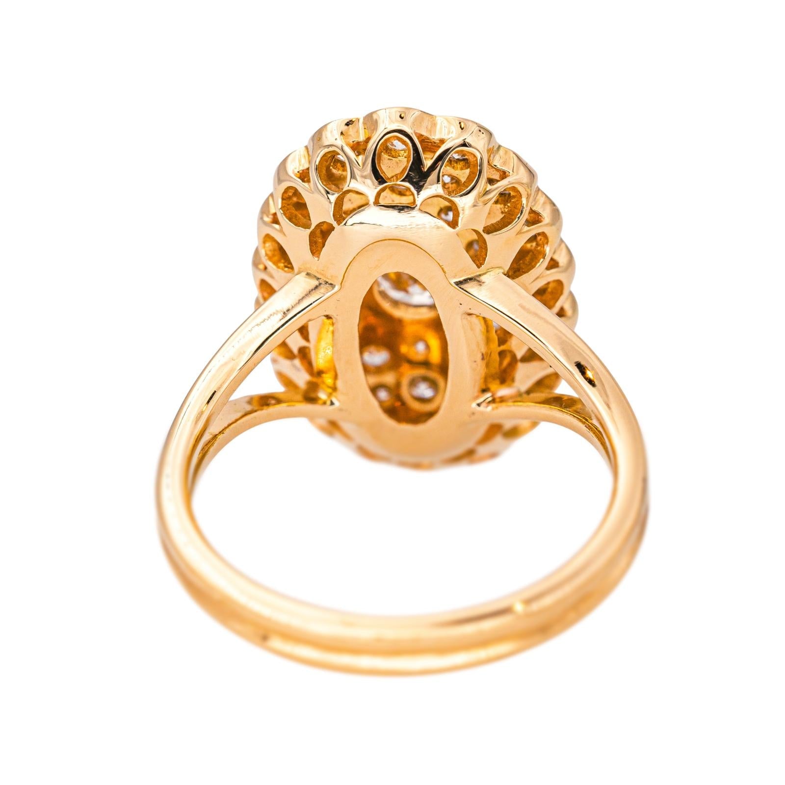 Bague Pompadour Or rose Diamant