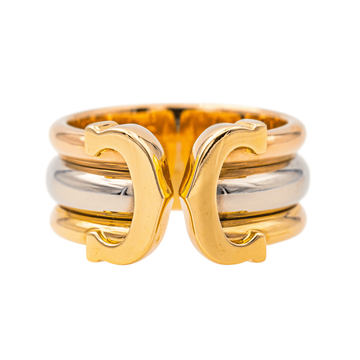 Cartier Bague Double C Or jaune, Or rose , Or blanc - Maison Eloe