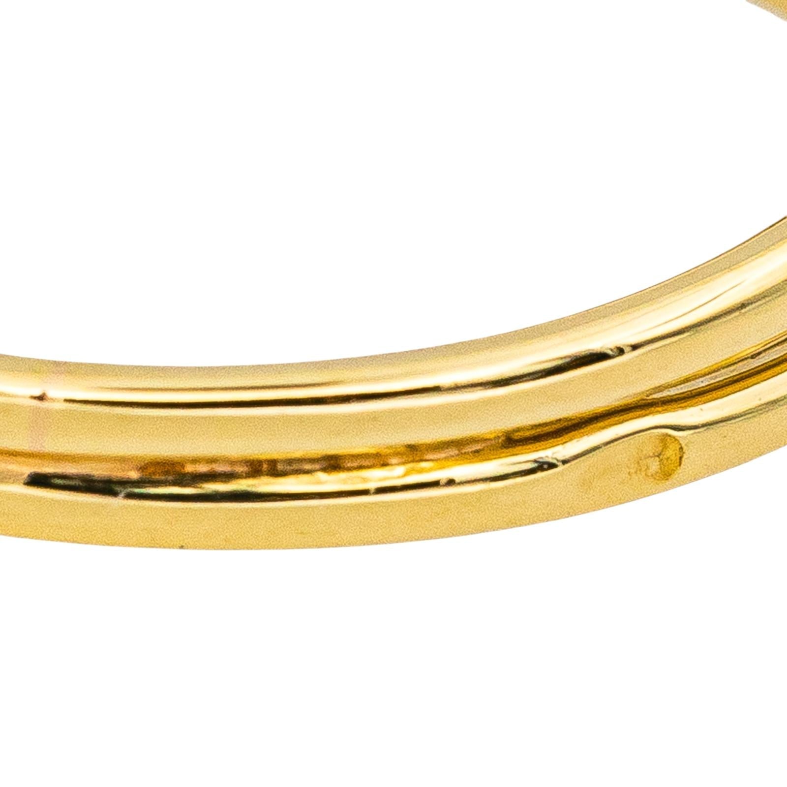 Bague Or jaune Saphir