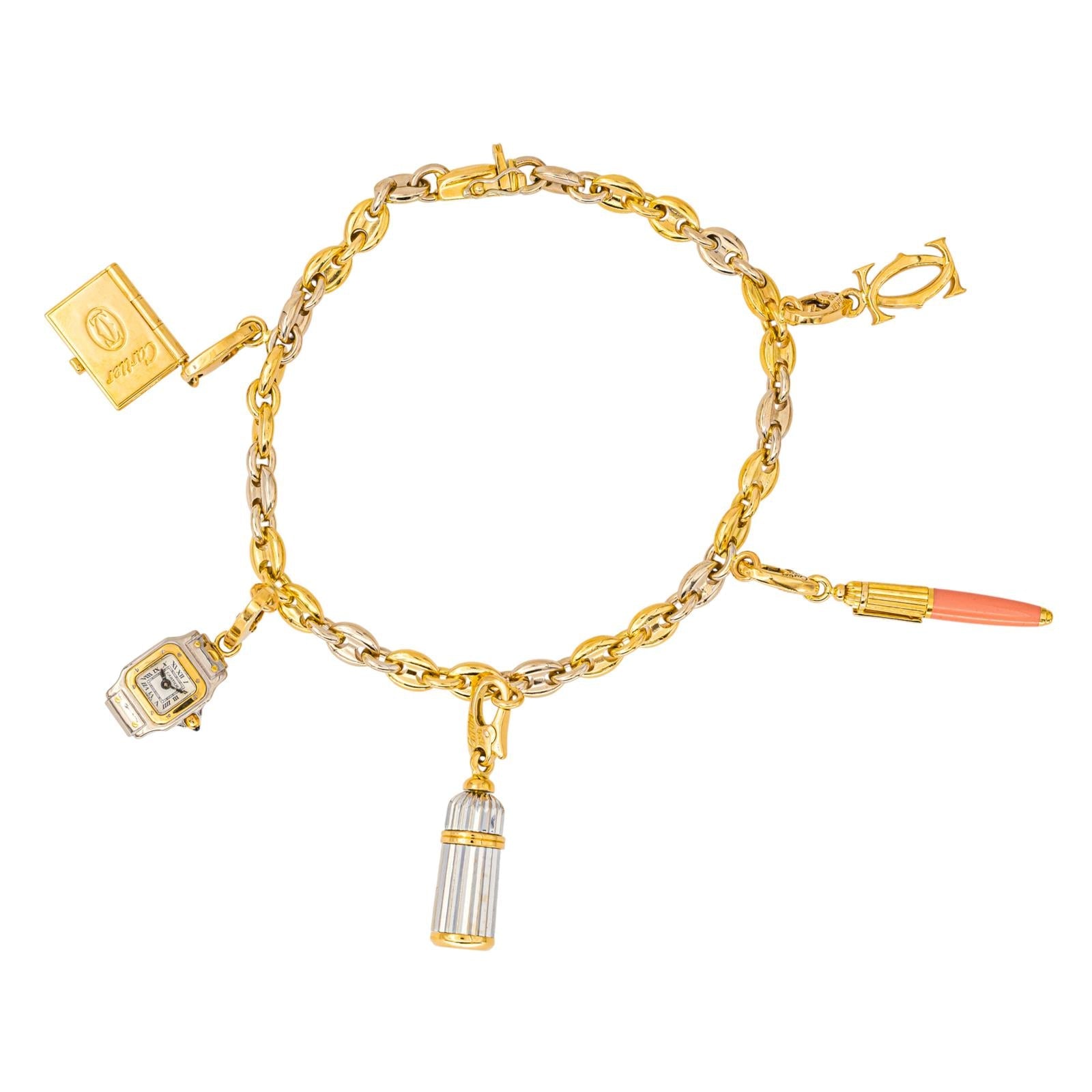 Cartier Bracelet Charms Or jaune