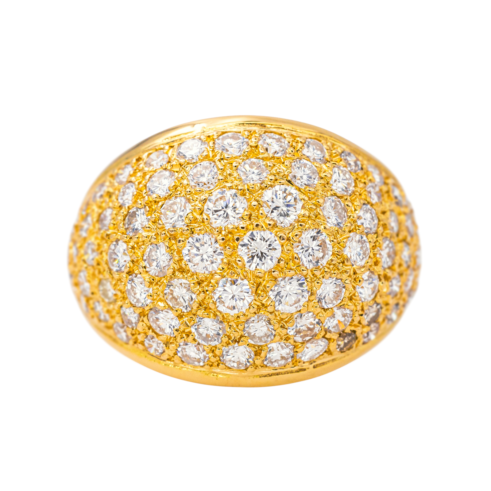 Bague Cocktail Or jaune Diamant