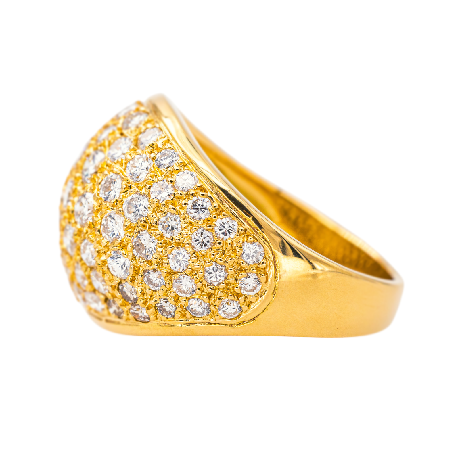 Bague Cocktail Or jaune Diamant