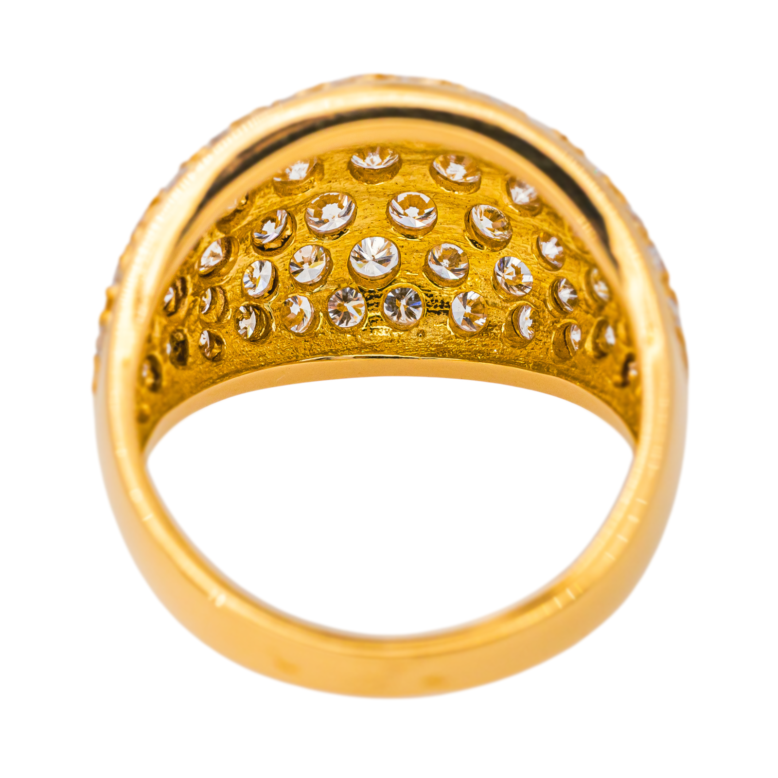 Bague Cocktail Or jaune Diamant