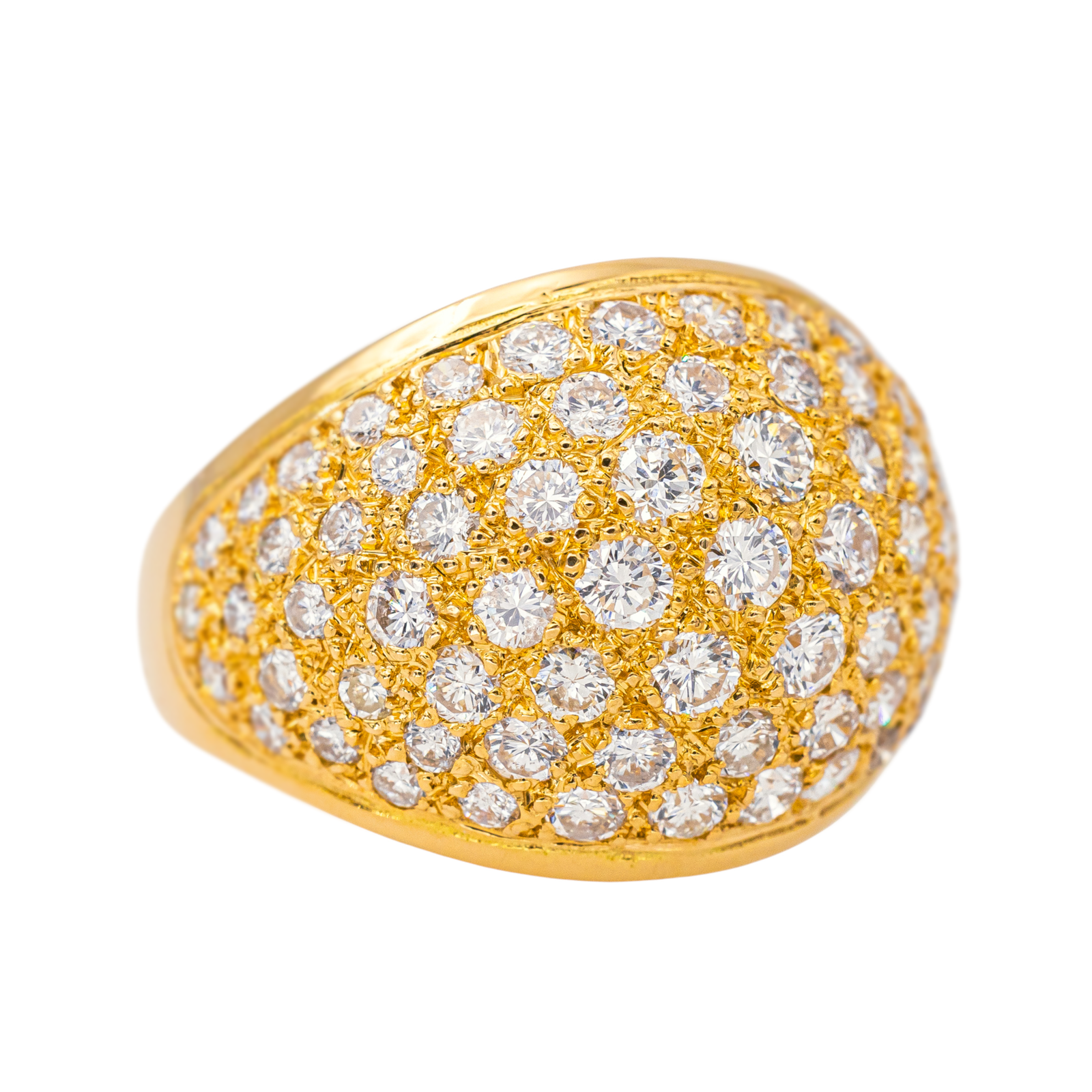Bague Cocktail Or jaune Diamant