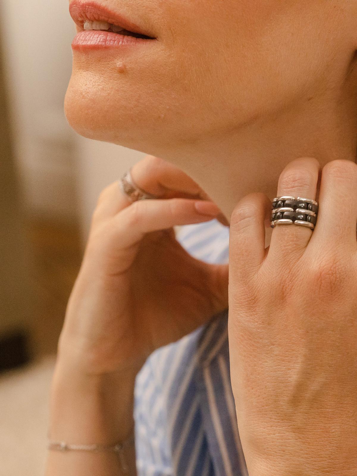 Chanel Bague Ultra Or blanc, Céramique