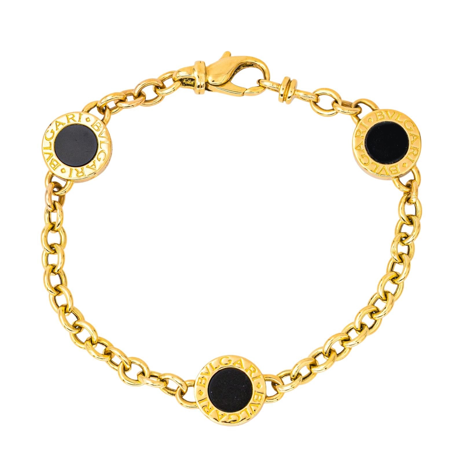 Bulgari Bracelet Or jaune Onyx