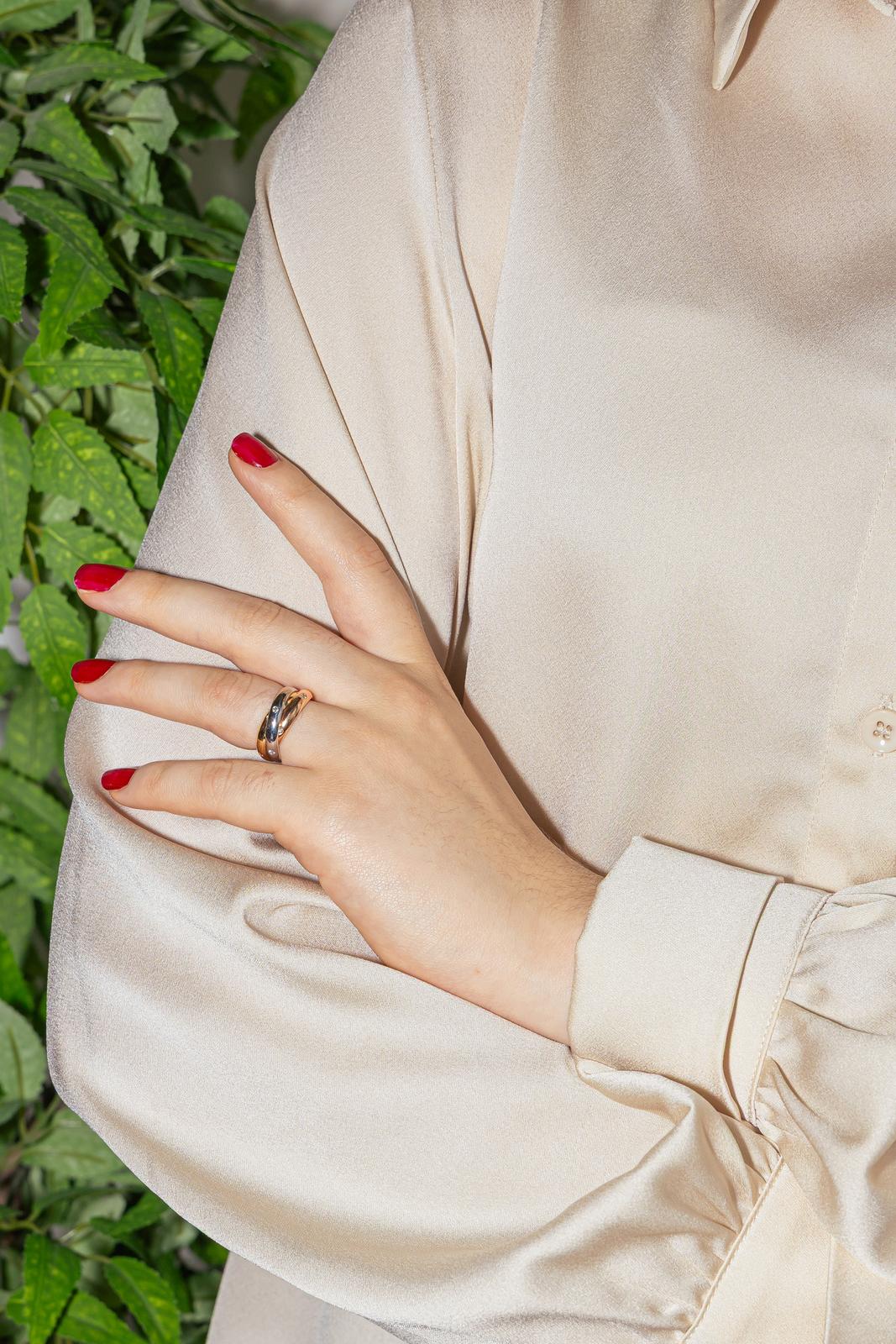 Cartier Bague Trinity Or rose , Or jaune , Or blanc Diamant