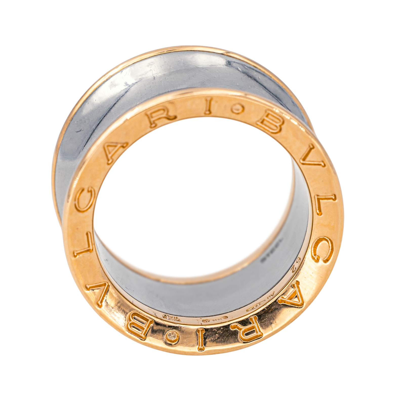 Bulgari Bague B.Zéro1 Or rose, Acier