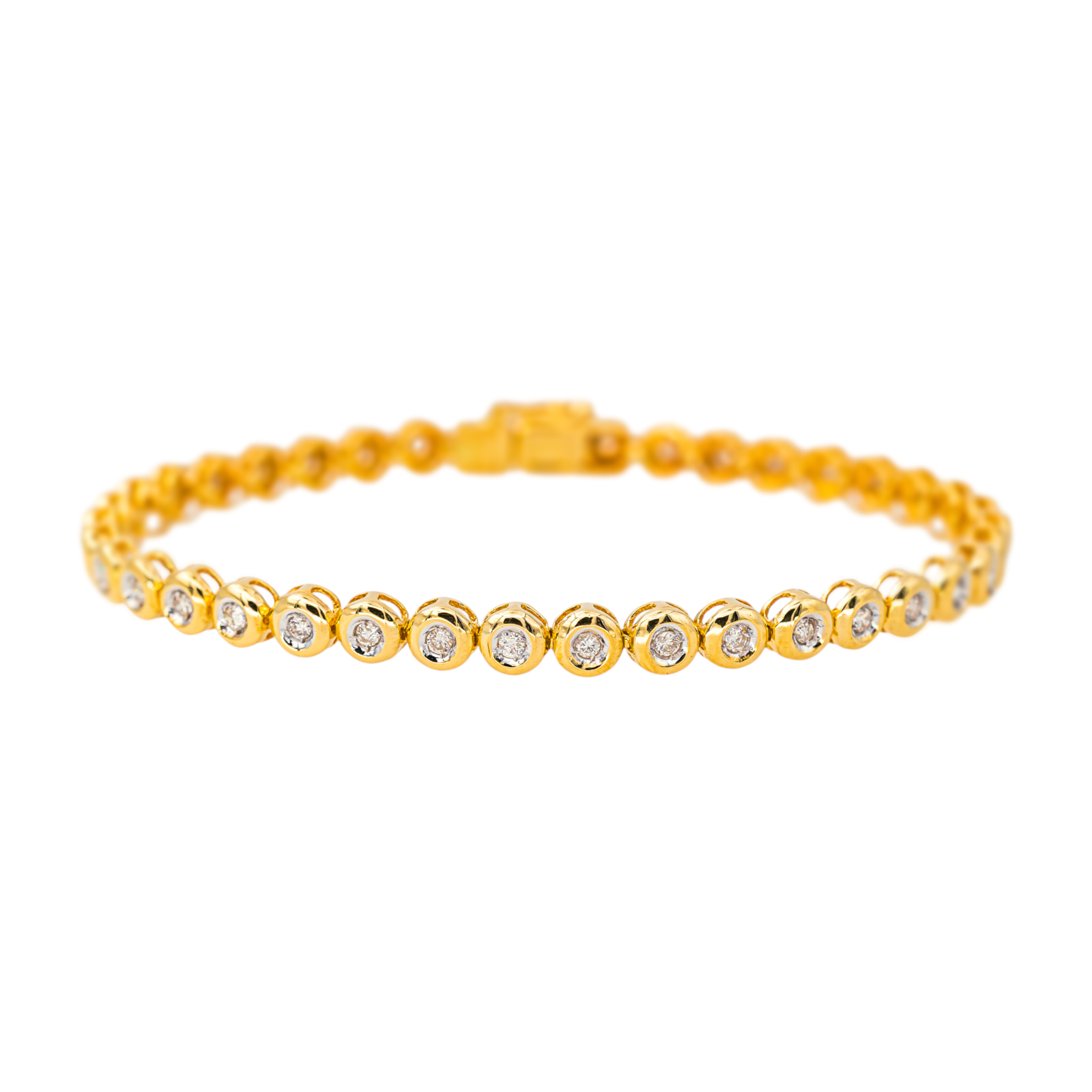 Bracelet Tennis Or jaune Diamant