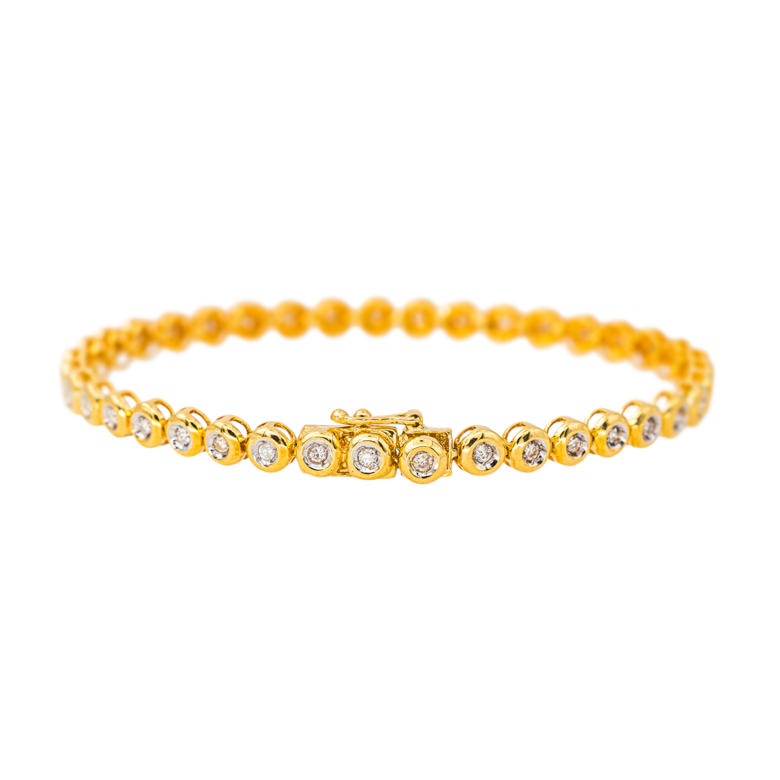 Bracelet Tennis Or jaune Diamant