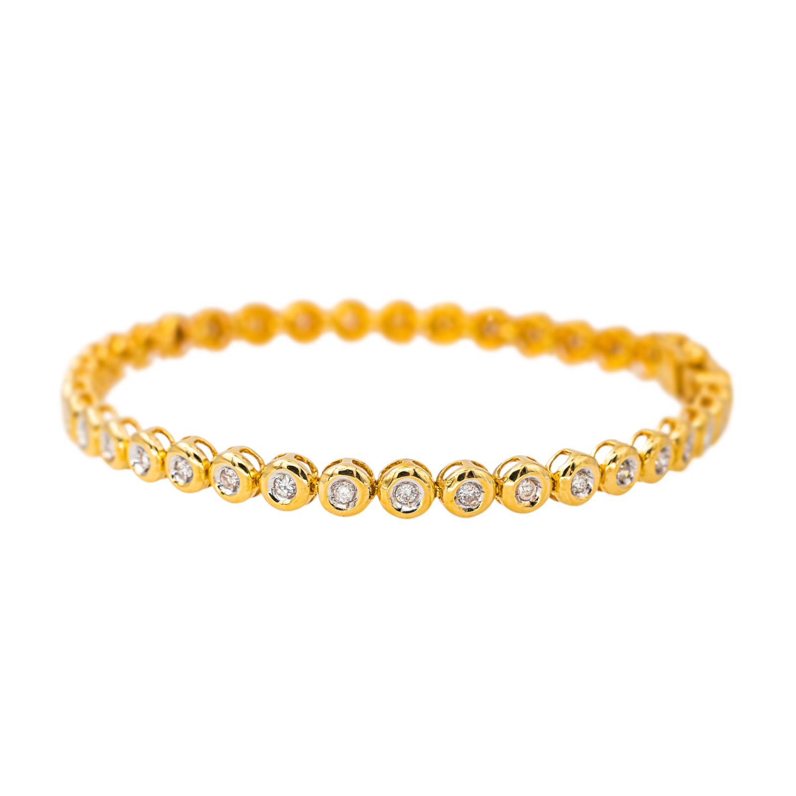 Bracelet Tennis Or jaune Diamant