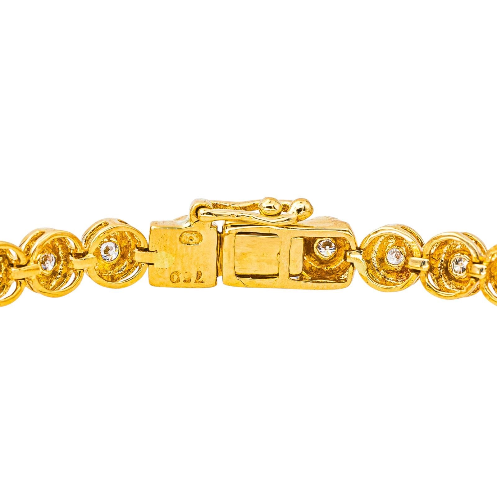 Bracelet Tennis Or jaune Diamant