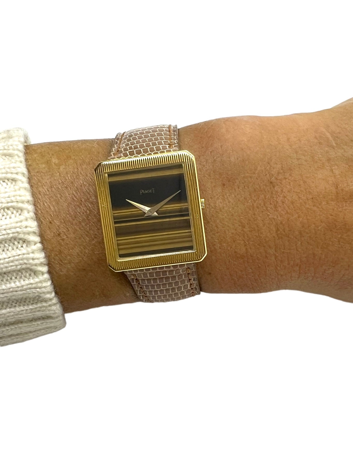 Piaget, Montre "Protocole" cadran oeil de tigre.