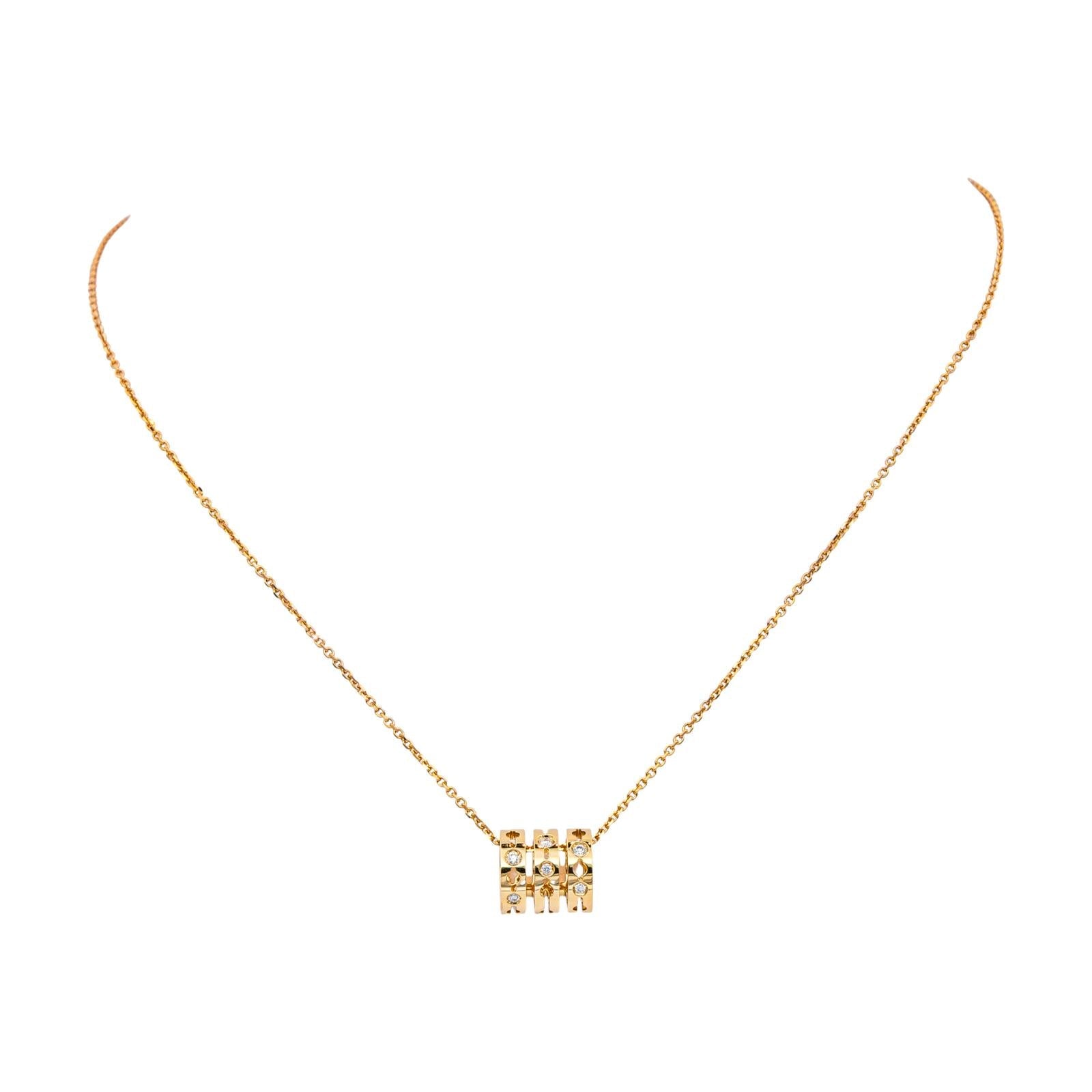 Dinh van Collier Pulse Or jaune Diamant