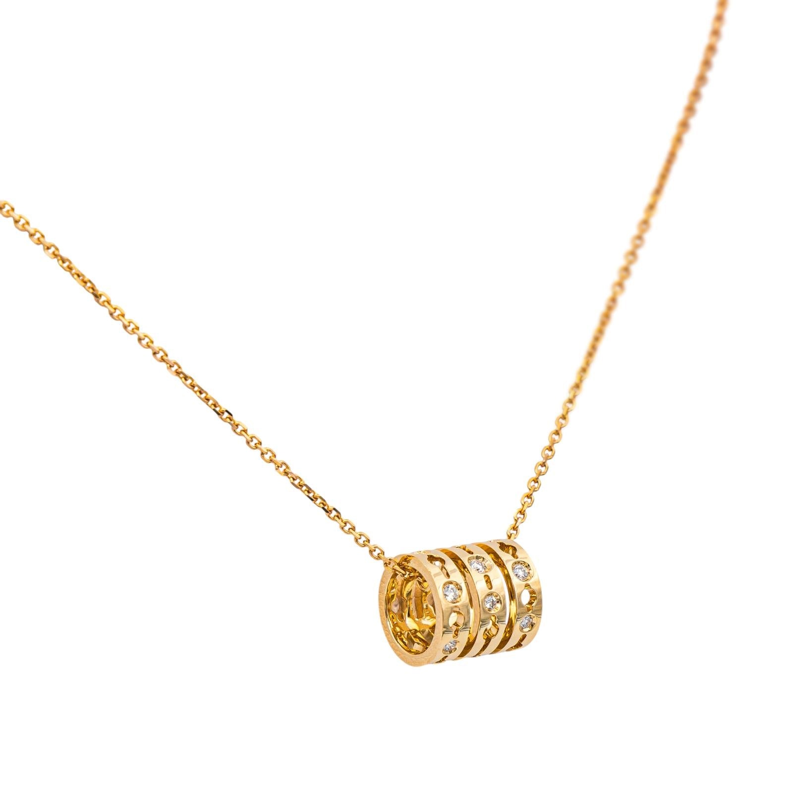 Dinh van Collier Pulse Or jaune Diamant