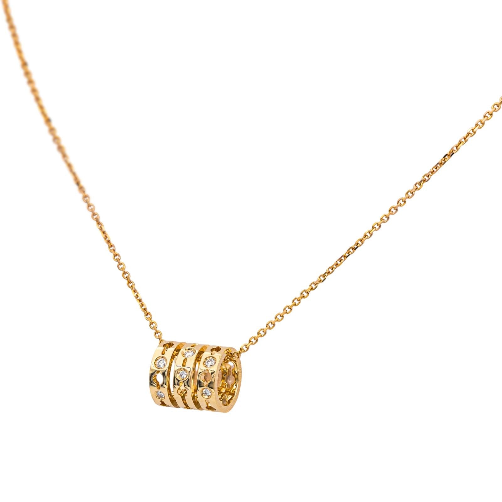 Dinh van Collier Pulse Or jaune Diamant