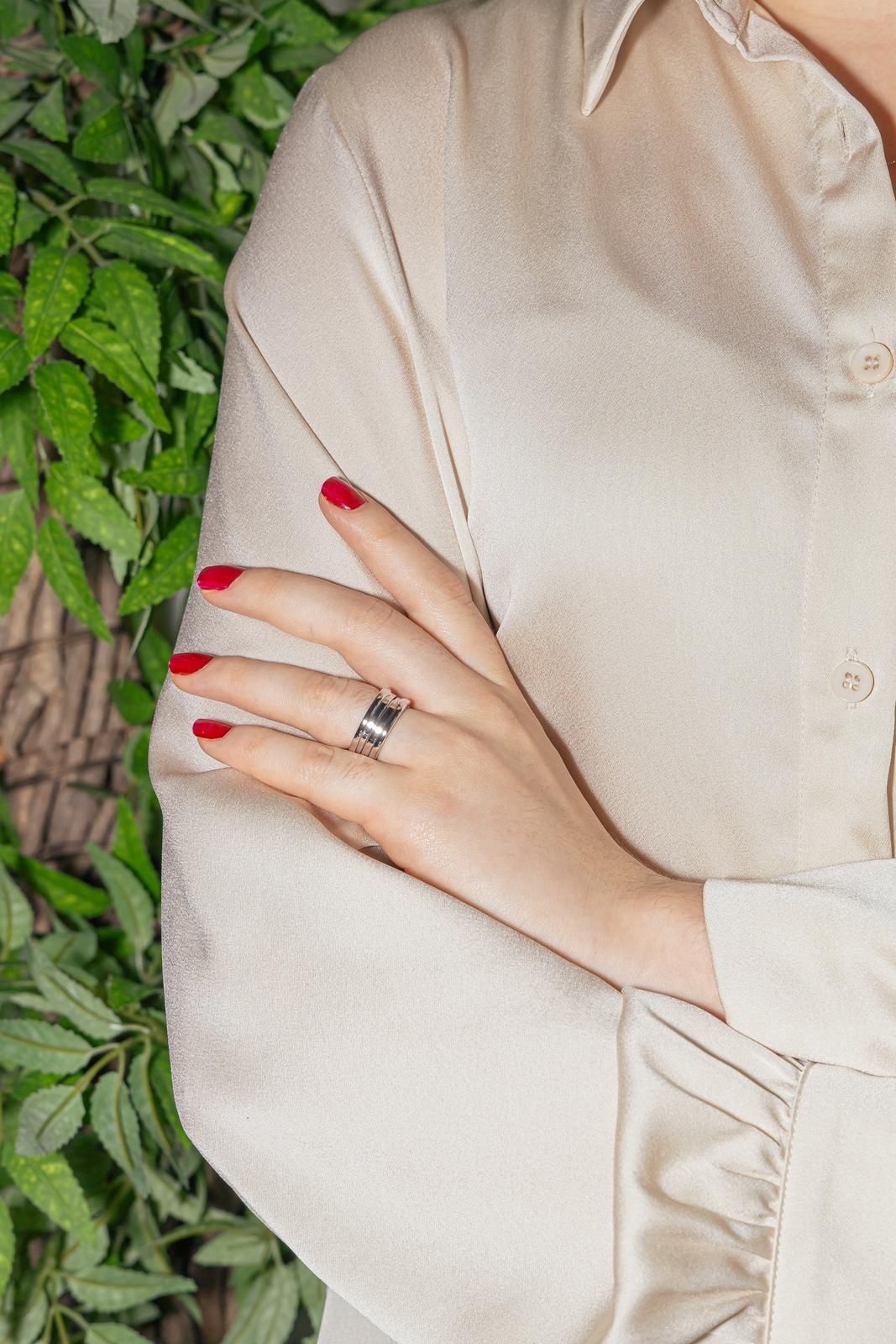 Bulgari Bague B.zéro1 Or blanc