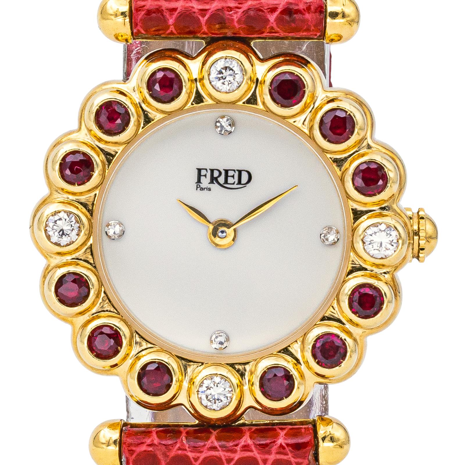 Fred Montre Concerto Or jaune Rubis