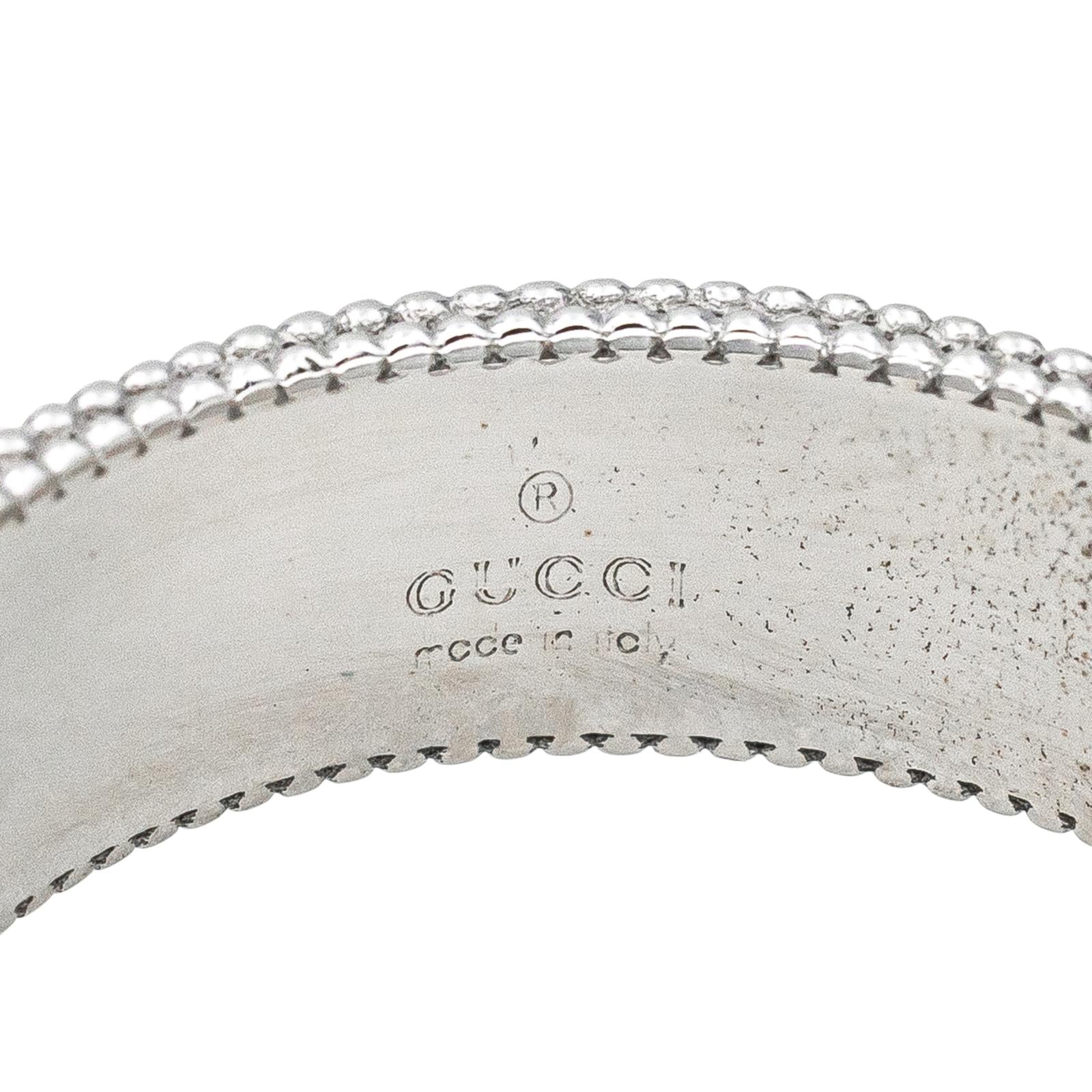 Gucci Bague Icon Blossom Or blanc